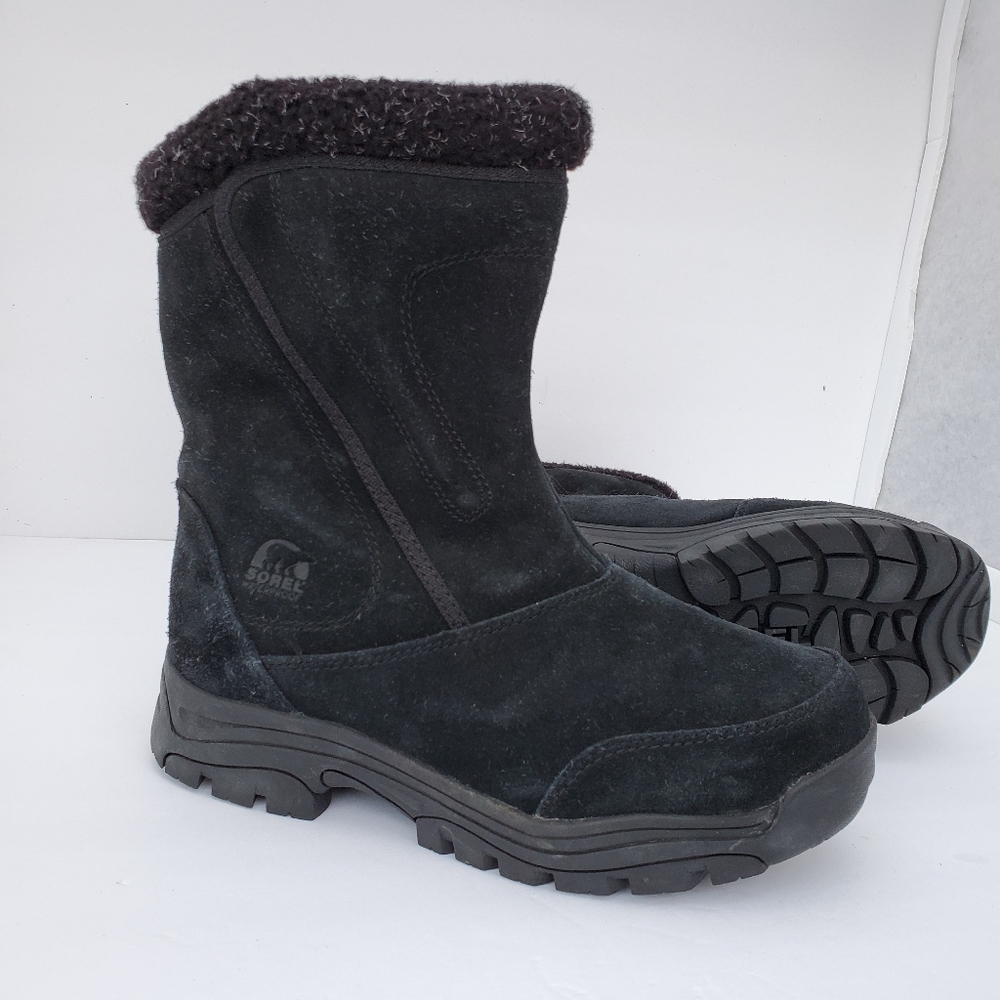 *GUC* SOREL Black Waterfall Waterproof Tall Boot